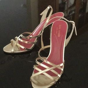 Kate Spade gold dress high heel